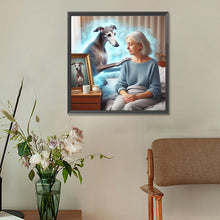 Load image into Gallery viewer, Diamond Painting - Full Round - Miss the puppy (30*30CM)
