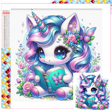Load image into Gallery viewer, Diamond Painting - Full Square - Reading Unicorn (30*30CM)

