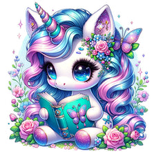 Load image into Gallery viewer, Diamond Painting - Full Square - Reading Unicorn (30*30CM)
