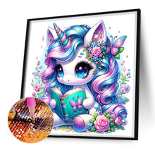 Load image into Gallery viewer, Diamond Painting - Full Square - Reading Unicorn (30*30CM)
