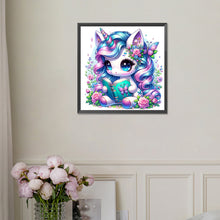 Load image into Gallery viewer, Diamond Painting - Full Square - Reading Unicorn (30*30CM)
