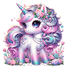 Load image into Gallery viewer, Diamond Painting - Full Square - black and white unicorn (30*30CM)
