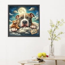 Load image into Gallery viewer, Diamond Painting - Full Round - Good night bear and puppy (30*30CM)
