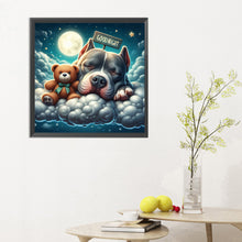 Load image into Gallery viewer, Diamond Painting - Full Round - Good night bear and puppy (30*30CM)
