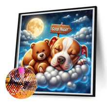 Load image into Gallery viewer, Diamond Painting - Full Round - Good night bear and puppy (30*30CM)
