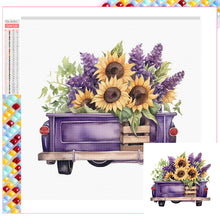Load image into Gallery viewer, Diamond Painting - Full Square - purple truck (30*30CM)
