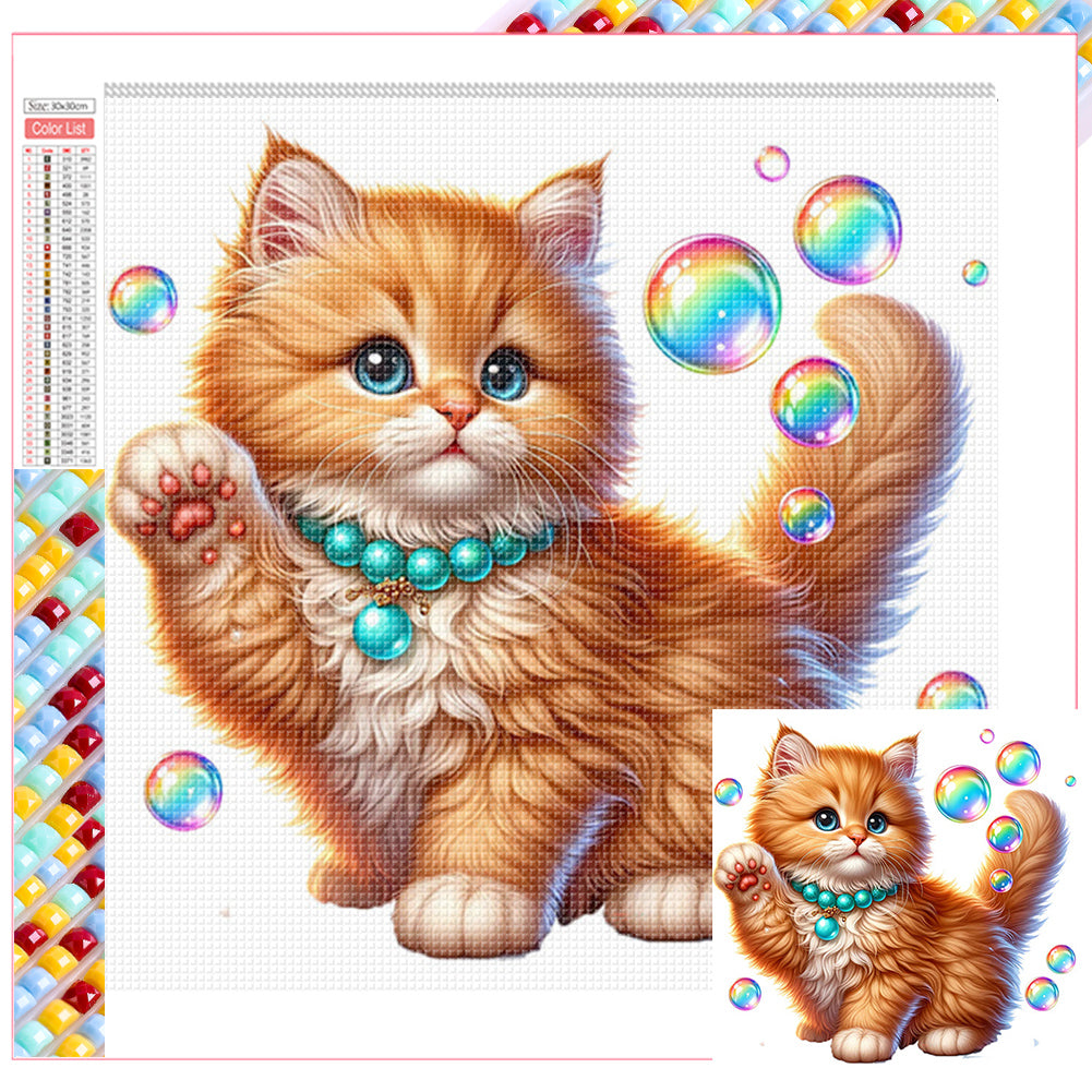 Diamond Painting - Full Square - cute kitten (30*30CM)