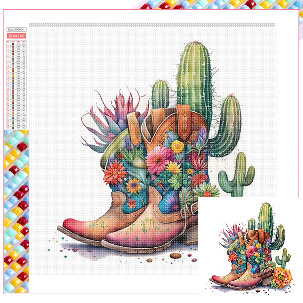 Diamond Painting - Full Square - boots (30*30CM)