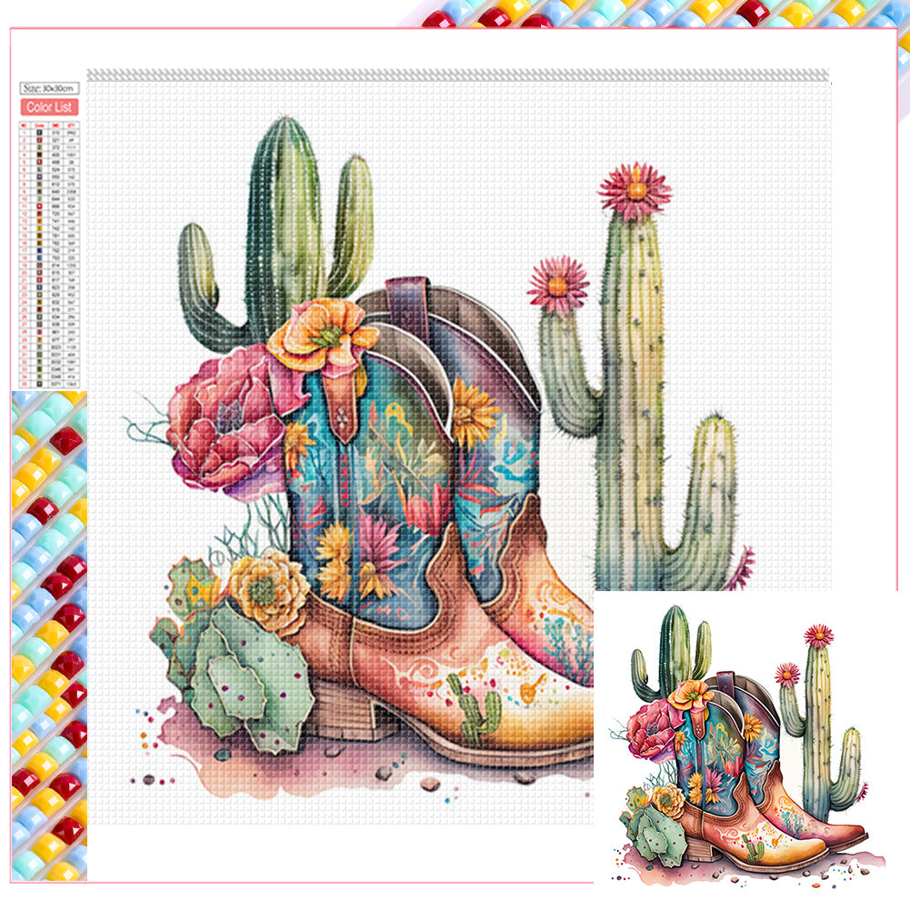 Diamond Painting - Full Square - boots (30*30CM)