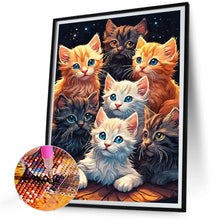 Load image into Gallery viewer, Diamond Painting - Full Round - cute cat (30*40CM)
