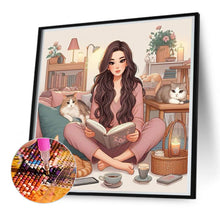 Load image into Gallery viewer, Diamond Painting - Full Round - girl (50*50CM)
