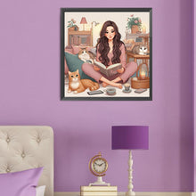Load image into Gallery viewer, Diamond Painting - Full Round - girl (50*50CM)

