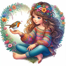Load image into Gallery viewer, Diamond Painting - Full Round - girl (50*50CM)
