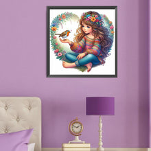 Load image into Gallery viewer, Diamond Painting - Full Round - girl (50*50CM)
