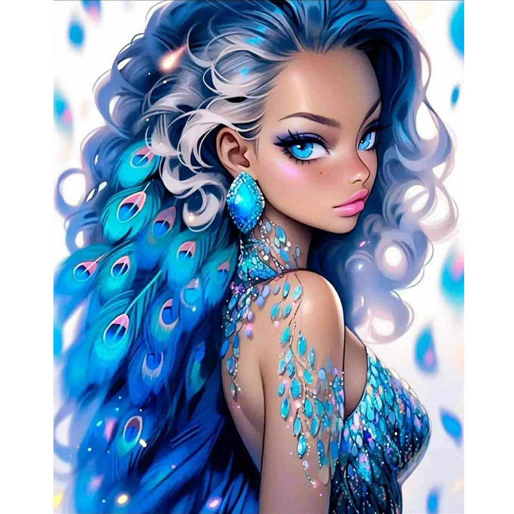 Diamond Painting - Full Round - girl (40*50CM)