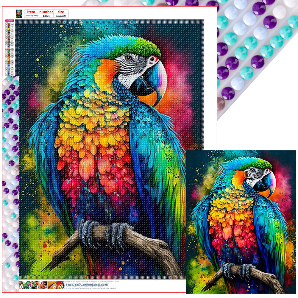 Diamond Painting - Full Round - Parrot (50*65CM)