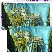 Load image into Gallery viewer, Diamond Painting - Full Round - mountain castle (95*55CM)
