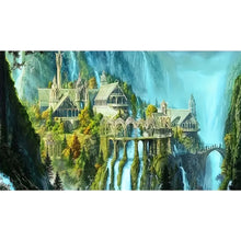 Load image into Gallery viewer, Diamond Painting - Full Round - mountain castle (95*55CM)
