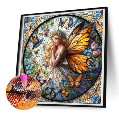 Diamond Painting - Full Round - glass art fairy (30*30CM)
