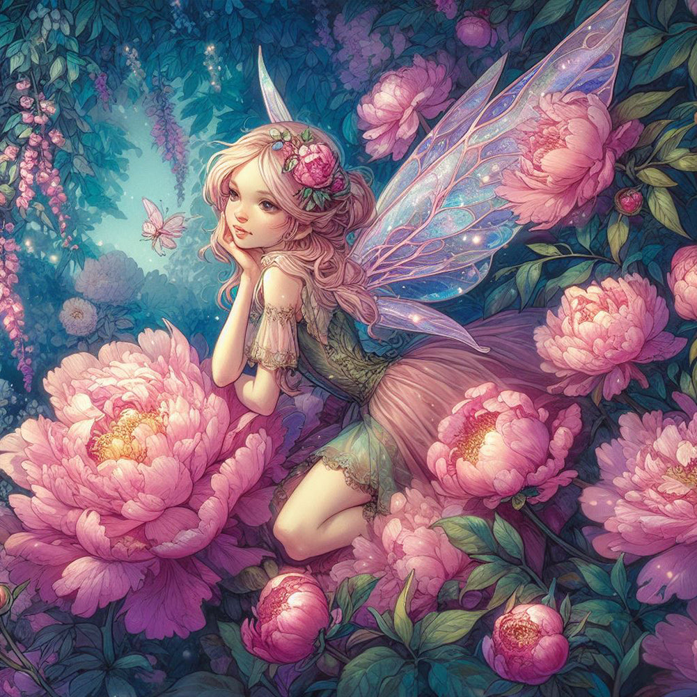 Diamond Painting - Full Round - flower elf (30*30CM)
