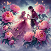 Load image into Gallery viewer, Diamond Painting - Full Round - flower couple (30*30CM)
