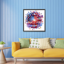 Load image into Gallery viewer, Diamond Painting - Partial Special Shaped - American flag fireworks (30*30CM)
