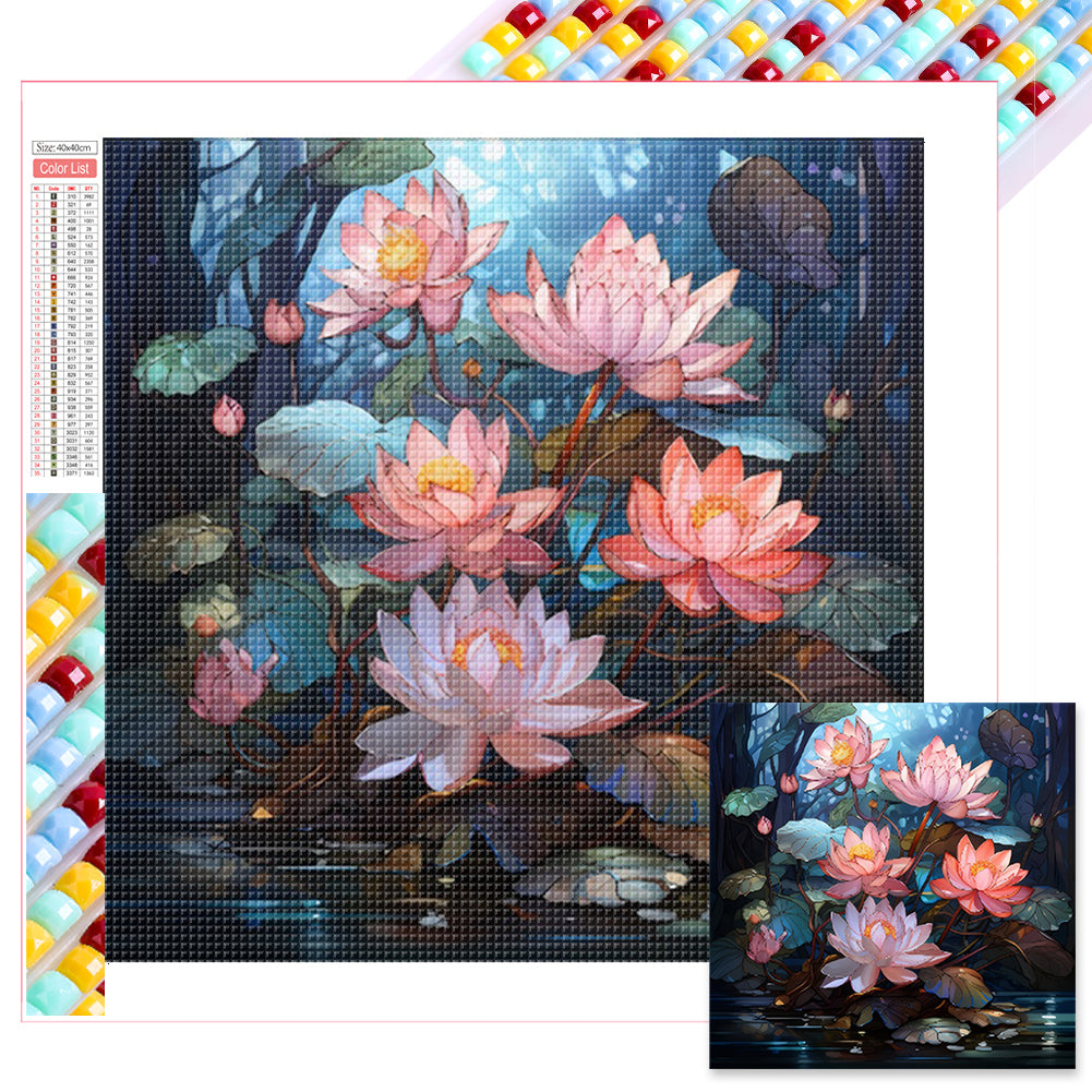 Diamond Painting - Full Square - glass art flowers (40*40CM)