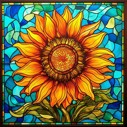 Diamond Painting - Full Square - glass art flowers (40*40CM)