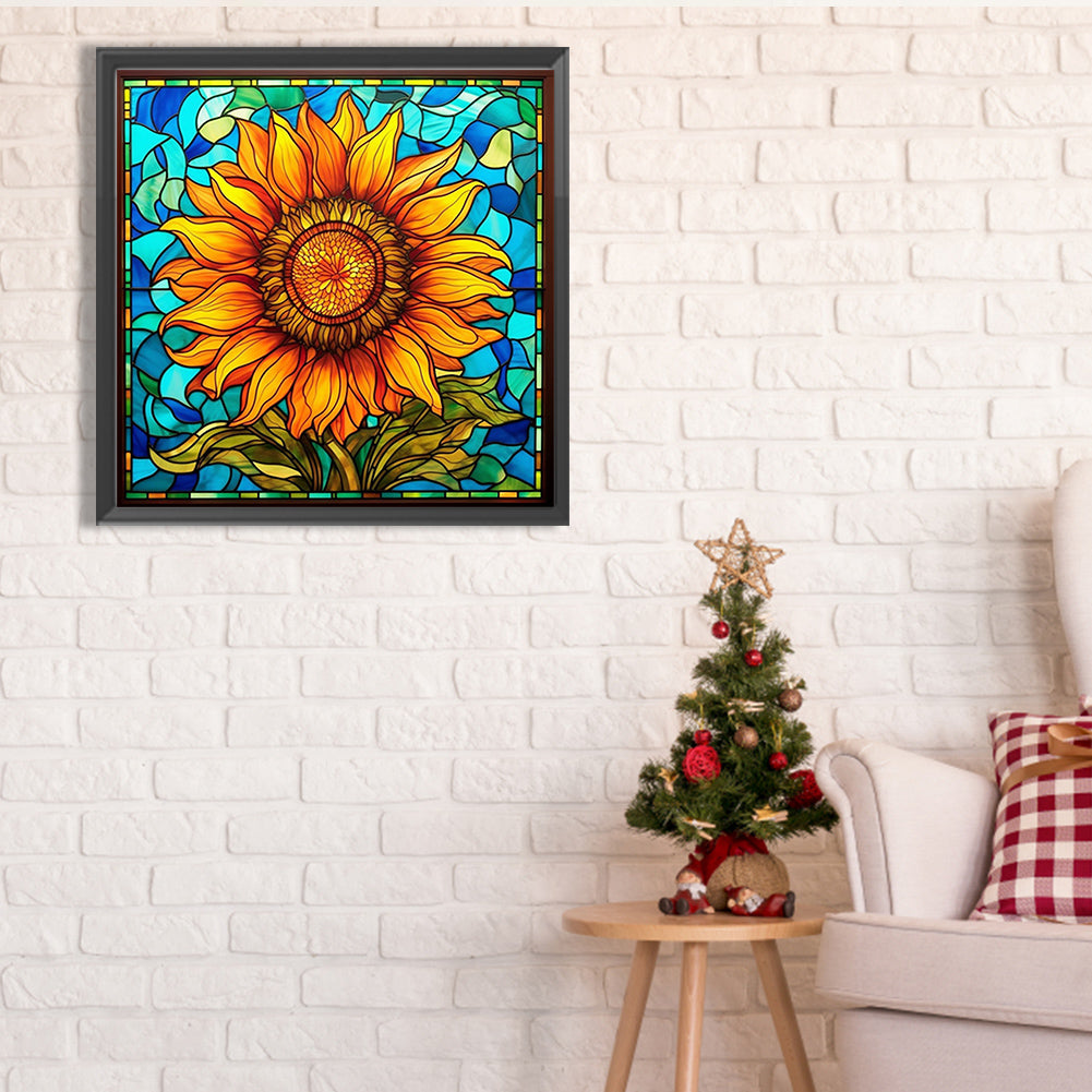 Diamond Painting - Full Square - glass art flowers (40*40CM)