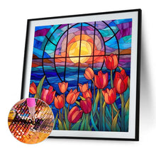Load image into Gallery viewer, Diamond Painting - Full Square - glass art flowers (40*40CM)
