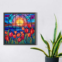 Load image into Gallery viewer, Diamond Painting - Full Square - glass art flowers (40*40CM)
