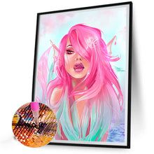 Load image into Gallery viewer, Diamond Painting - Full Round - Painted pink mermaid (40*50CM)
