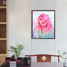 Load image into Gallery viewer, Diamond Painting - Full Round - Painted pink mermaid (40*50CM)
