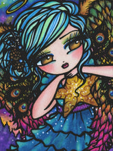 Load image into Gallery viewer, Diamond Painting - Full Round - peacock girl (40*50CM)
