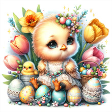 Load image into Gallery viewer, Diamond Painting - Full Round - chick in skirt (30*30CM)
