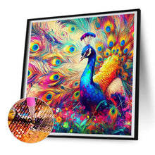 Load image into Gallery viewer, Diamond Painting - Full Round - Colorful beautiful peacock (30*30CM)
