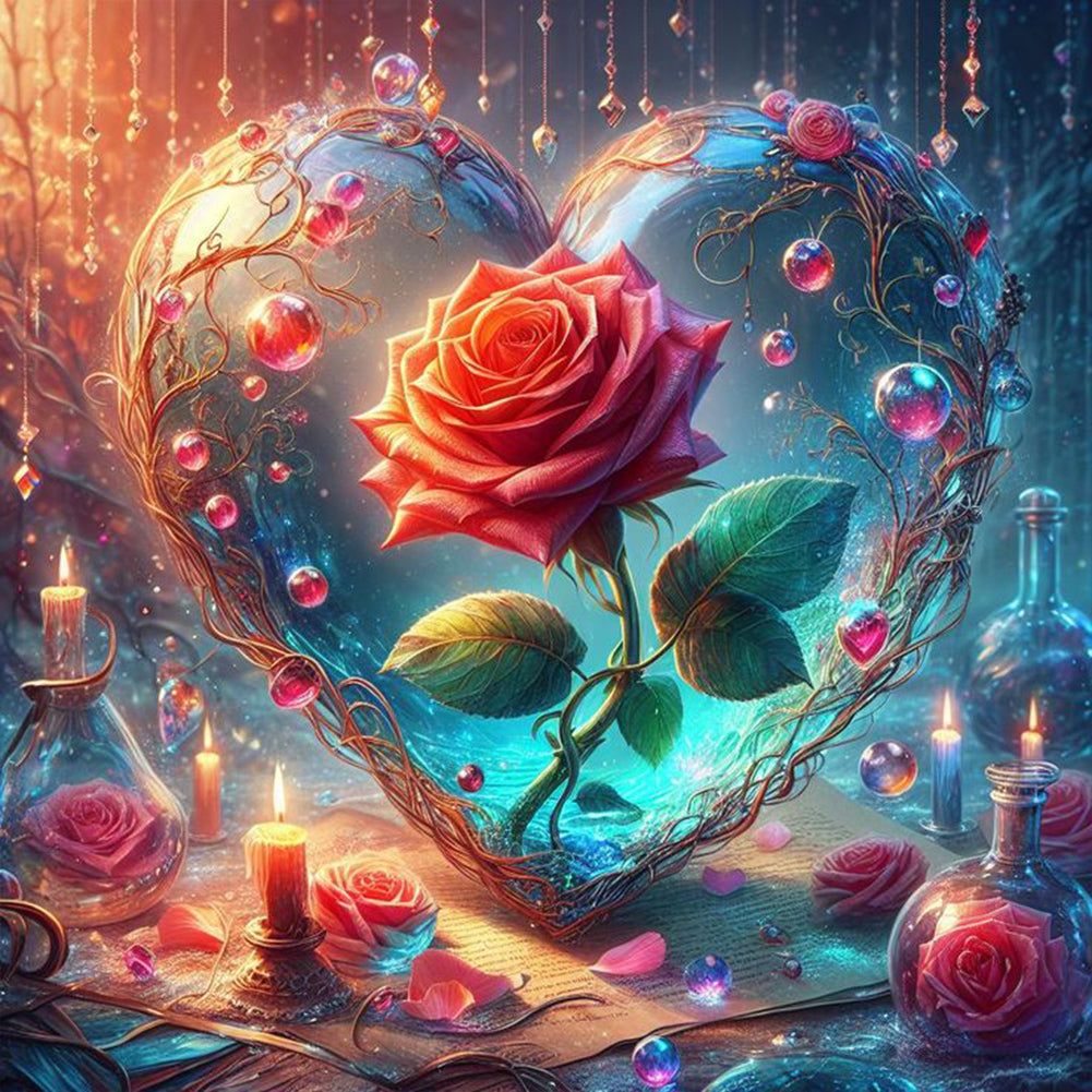 Diamond Painting - Full Round - fantasy rose (30*30CM)