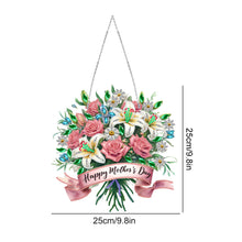 Load image into Gallery viewer, Mother Day Wreath Single-Side Diamond Art Hanging Pendant for Home Wall Decor
