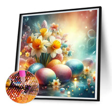 Load image into Gallery viewer, Diamond Painting - Full Round - Easter eggs with daffodils (30*30CM)
