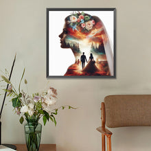 Load image into Gallery viewer, Diamond Painting - Full Round - romantic wedding silhouette (30*30CM)

