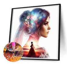 Load image into Gallery viewer, Diamond Painting - Full Round - romantic wedding silhouette (30*30CM)
