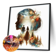 Load image into Gallery viewer, Diamond Painting - Full Round - romantic wedding silhouette (30*30CM)
