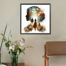 Load image into Gallery viewer, Diamond Painting - Full Round - romantic wedding silhouette (30*30CM)
