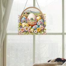 Load image into Gallery viewer, Easter Egg Scene Single-Sided Diamond Art Hanging Pendant for Office Home Decor
