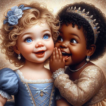Load image into Gallery viewer, Diamond Painting - Full Round - whispering girl (30*30CM)

