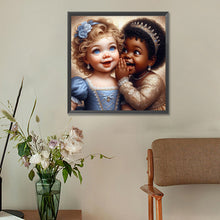 Load image into Gallery viewer, Diamond Painting - Full Round - whispering girl (30*30CM)
