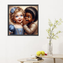 Load image into Gallery viewer, Diamond Painting - Full Round - whispering girl (30*30CM)
