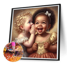 Load image into Gallery viewer, Diamond Painting - Full Round - whispering girl (30*30CM)
