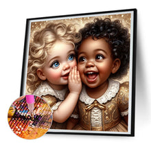 Load image into Gallery viewer, Diamond Painting - Full Round - whispering girl (30*30CM)
