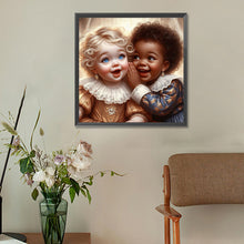 Load image into Gallery viewer, Diamond Painting - Full Round - whispering girl (30*30CM)
